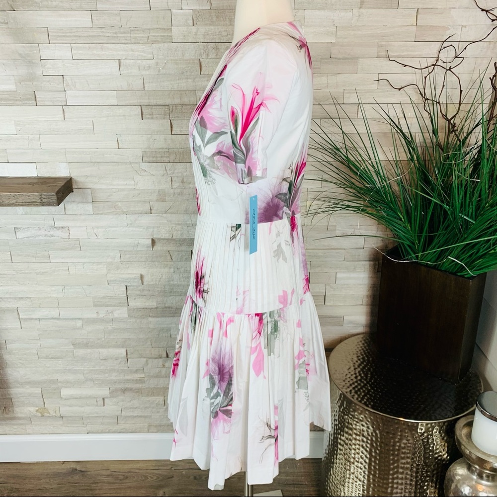 Antonio Melani NWT Debra Floral Poplin Dress $169 - Picture 3 of 14
